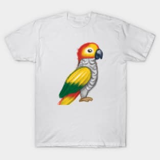 Cute Parrot Drawing T-Shirt